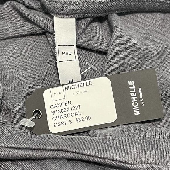 Women's Michelle By Comune Tee Shirt Cancer Gray Medium‎ Astrology Horoscope Top - Picture 3 of 10